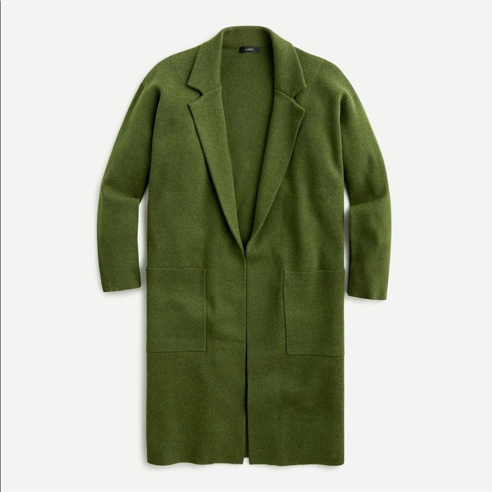 NWT J.Crew Ella open-front long sweater-blazer